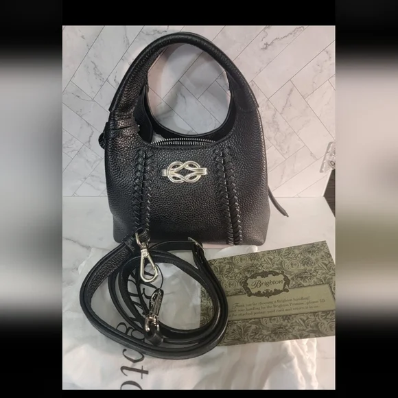 Brighton Suri Handbag satchel cross body bag genuine leather-Small size. - Picture 2 of 10